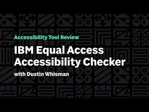 IBM A11y Tool Review - video from Sparkbox