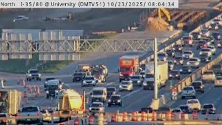 Crash causes backup on I-35/80