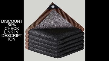 Black Shade Cloth Sunblock Mesh Cover Taped Edge With Grommets, Sun Net For Pergola, Plants Greenhou