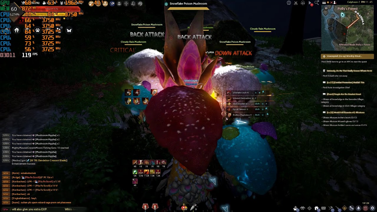 Black Desert Online Ryzen 5 2600 GTX 1060 6GB Low Setting SMT OFF HPET