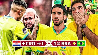 🇧🇷 BRASILE FUORI dal MONDIALE! REACTION dallo STADIO di CROAZIA 4-2 BRASILE ai RIGORI in QATAR!