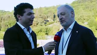 Intervista di Sky Sport al presidente Guglielmo Manzo dopo la partita di Supercoppa C Arezzo-Vicenza