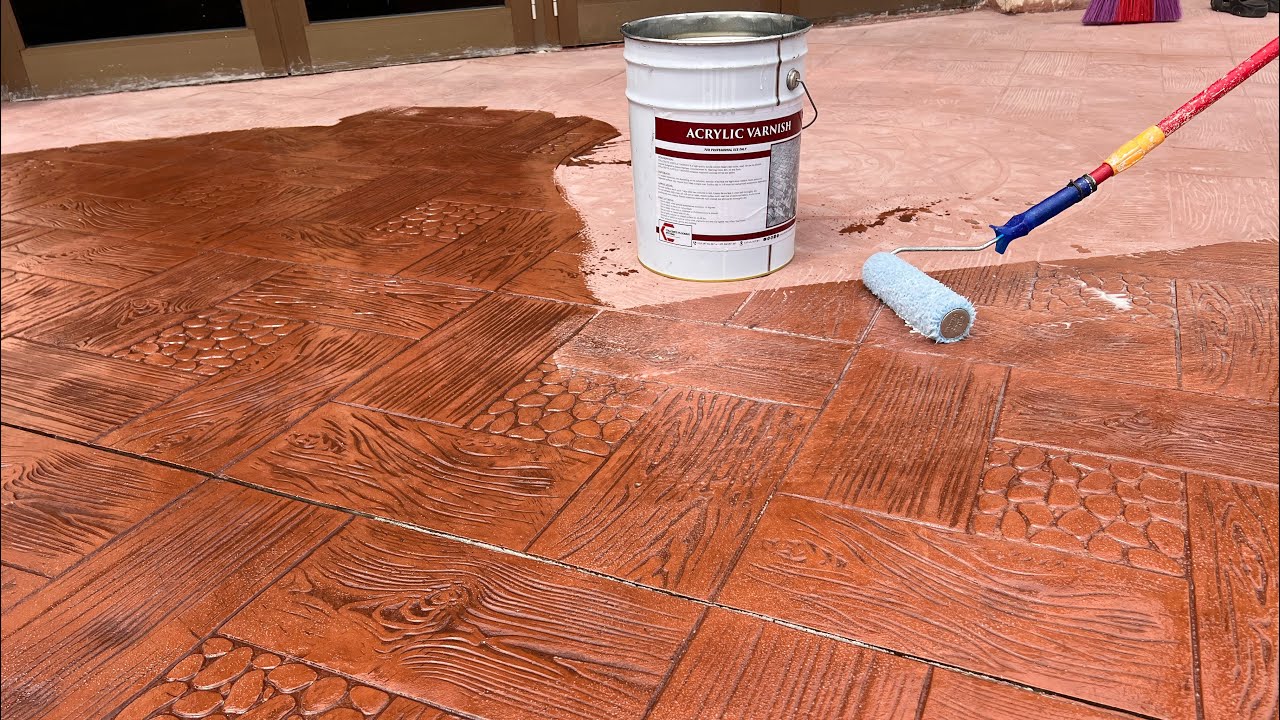 Stamped Concrete Polish Varnish Sealer