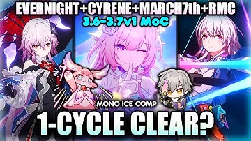 E0S1 Evernight + March 7th MoC CLEAR?? feat. Cyrene & RMC | Honkai Star Rail 3.7 | Team Showcase