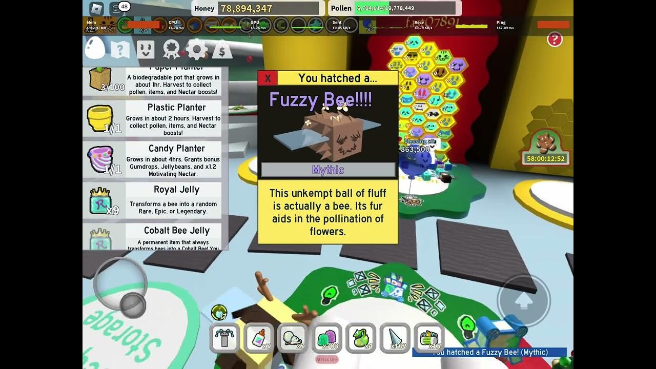 Purchasing Bee Bear’s Catalog Mythic Egg! Bee Swarm Simulator YouTube