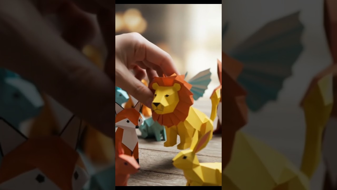 🦁Paper Lion  | Easy Paper Craft 