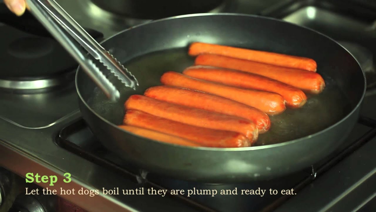 How long does it take to boil a hot dog?