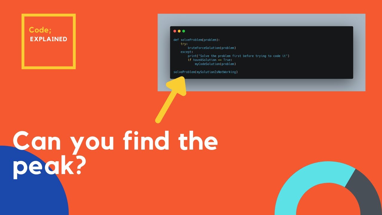 codeExplained: Find the Peak Element in a list - YouTube