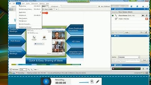 Free Way to Record WebEx Meeting with Audio