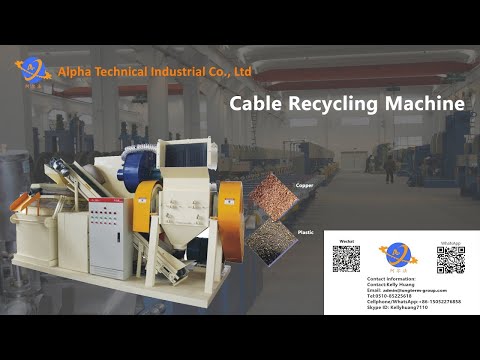 cable wire recycling machine with water