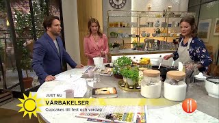 Andrea från Hela Sverige bakar 2017 bjuder på vårbakelser med Begonior - Nyhetsmorgon (TV4)