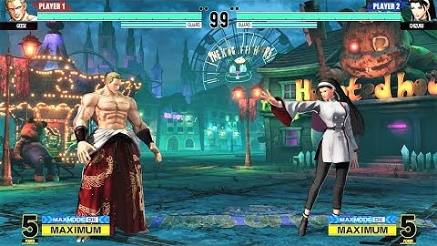 Geese Howard vs Chizuru Kagura (Hardest AI) - KOF XV