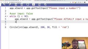 Python While Loops - CMU CS Academy 9.4.1