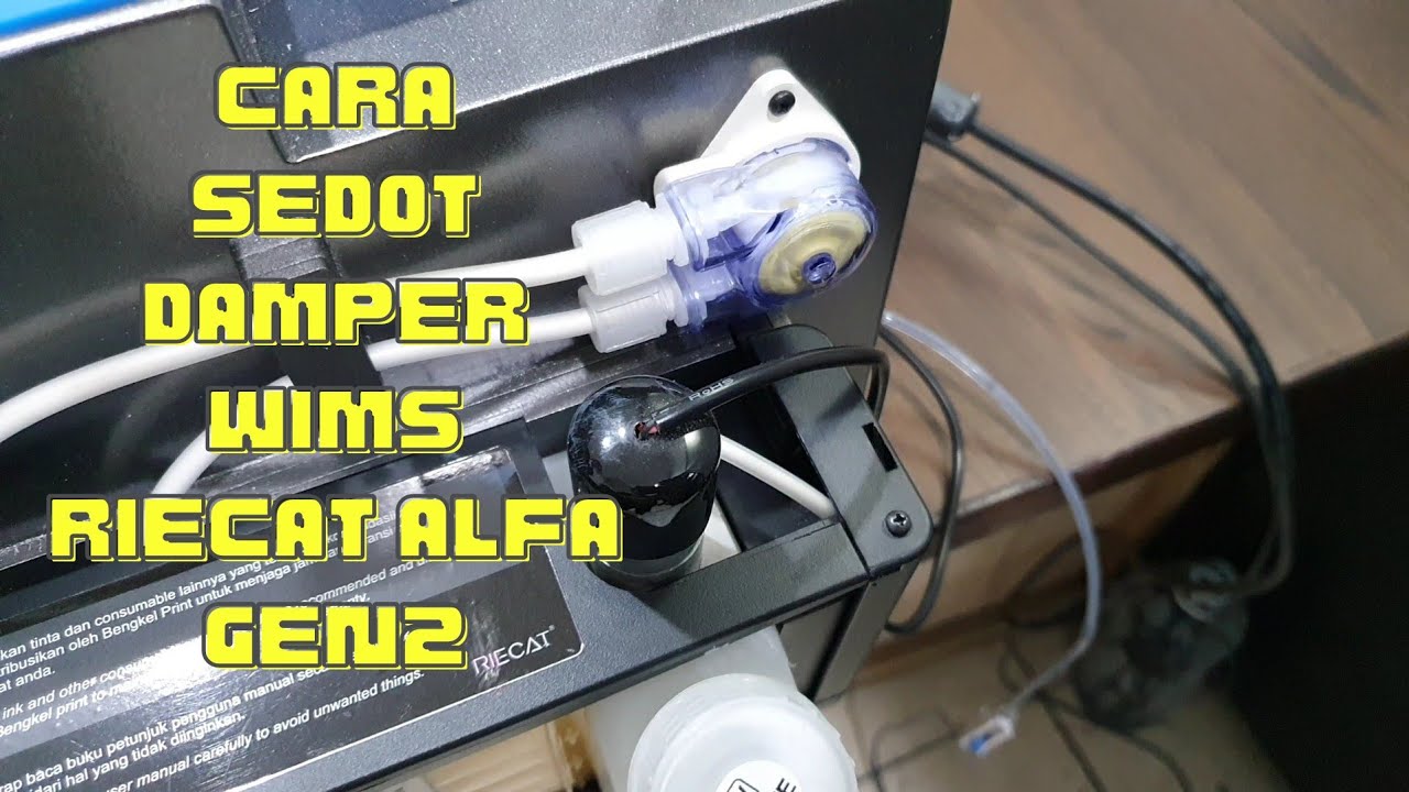 Cara Sedot Damper WIMS DTF Printer Riecat Alfa Gen2