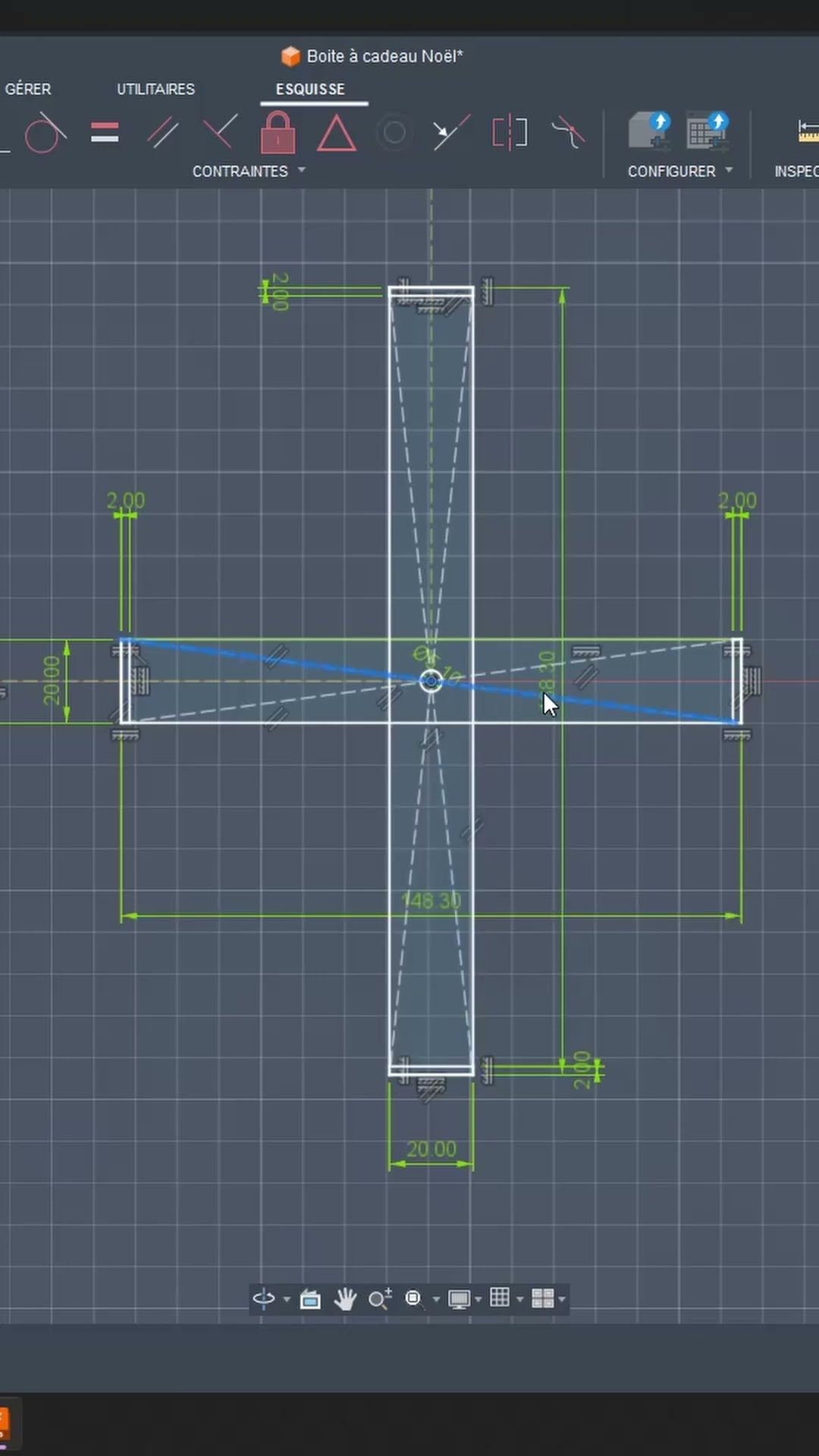 Boîte cadeau sur mesure imprimée en 3D avec nœud décoratif