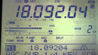 PJ7PT on 17m band at SP2YWL (19:09 UTC)