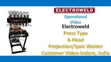 Electroweld 6-Head Projection Spot Welder 50KVA | Multi-Head Welding Machine
