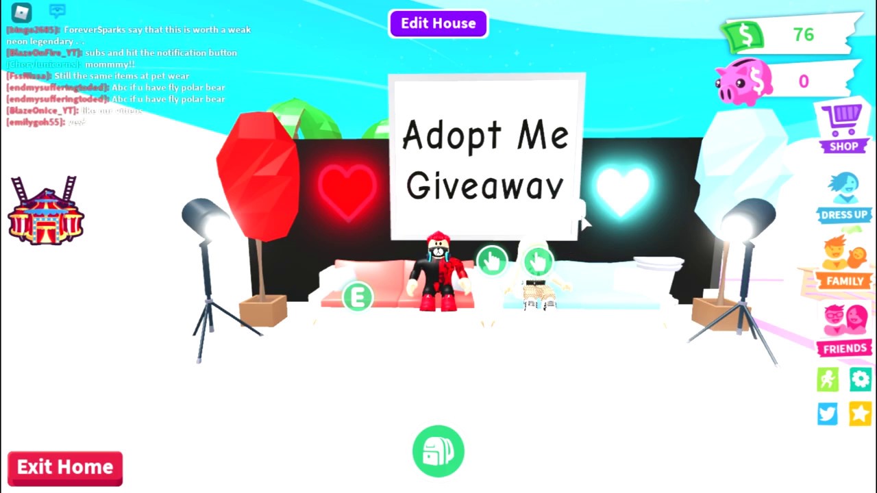 Adopt Me Giveaway!!! - YouTube