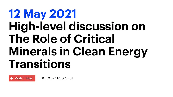 High-level discussion on The Role of Critical Minerals in Clean Energy Transitions