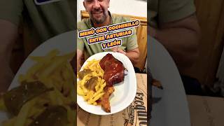 Menú con cochinillo entre Asturias y León #cochinillo #asturias #castillayleon #comida