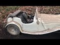 Jaguar ss100 barn find childs car tot rod pedal car