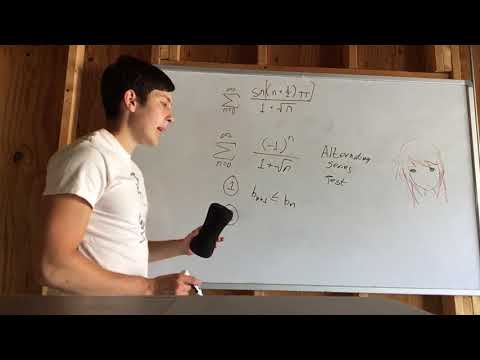 Σsin((n+(1/2))π)/(1+√n) from 0