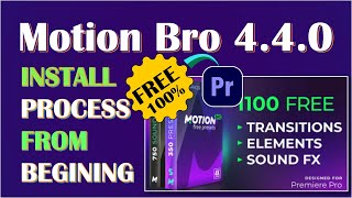 Latest Motion Bro 4 4 0 Premiere Pro Free Download And Install Process Tutorial in 2024