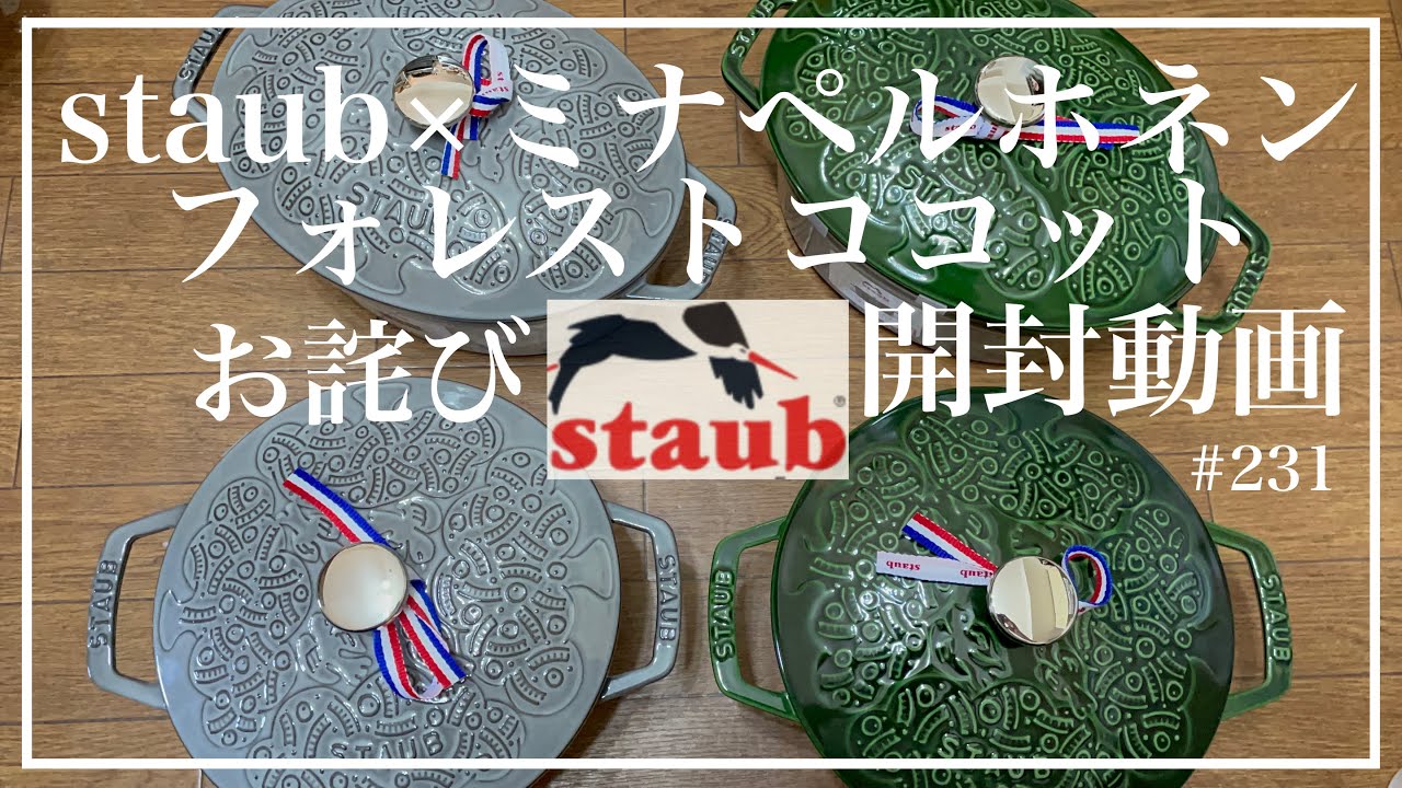 staub✨Mina Perhonen Collaboration Forest Cocotte Unboxing Video