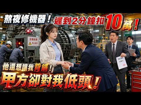 「為修機器熬夜卻遲到2分鐘，廠長竟扣我10萬年終！」 他提拔侄子排擠我，還想讓我背設備報廢的鍋，沒想到甲方見到我竟恭恭敬敬！