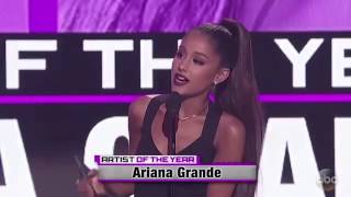 ariana grande wins artist of the year ama 2016 award