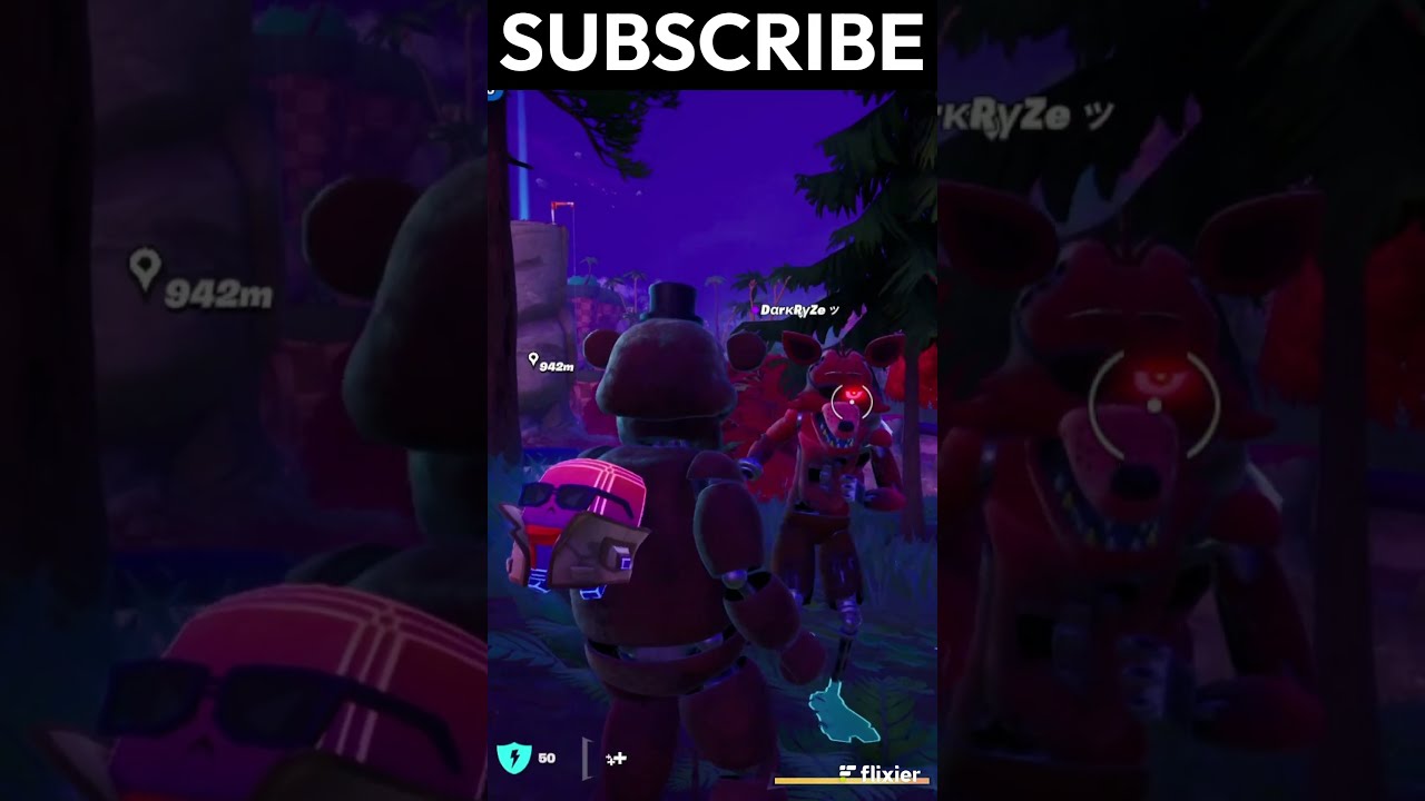Freddy and Foxy Dancing #fnaf #fortnite #shorts