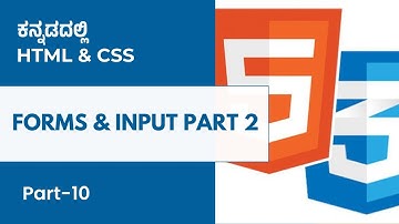 Part 10  - Forms & Input Part 2 | HTML & CSS in Kannada | MicroDegree       #microdegree