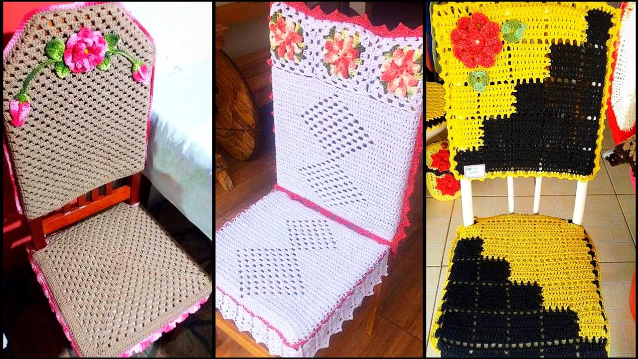 Latest Stylish Easy Crochet Chair Cover Patterns & Designs/Hand Knitted