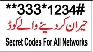 Secret Mobile Codes For All Network in Urdu and Hindi-Amazing Secret Codes screenshot 5