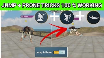 JUMP & PRONE TRICKS GUIDE IN PUBG MOBILE | HOW TO JUMP AND PRONE IN AIR BATTLEGROUND MOBILE INDIA