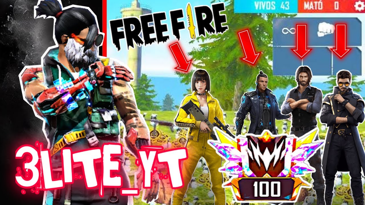 SUBIENDO ALL TOP DE ARMA EN FREE FIRE MAX / HANDCAM ON !!!