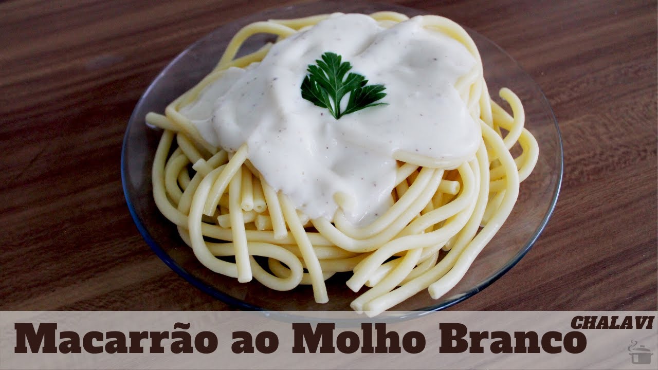 MACARRÃO AO MOLHO BRANCO!!! (Pasta with white sauce) - Kasher Chalavi (Leite)