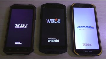 GinZZU vs Doogee vs Wigor Android Bootanimation