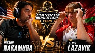 GM Denis Lazavik vs GM Hikaru Nakamura. EWC 2026