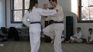 Caleb 1st Brown Belt Test Part 2 1/7/17
