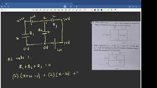 JEE advanced Nodal analysis(KVL ka baap) for capacitors