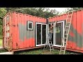 Shipping Container - How to Install Aluminum Doors - Living Tiny Project Ep. 011