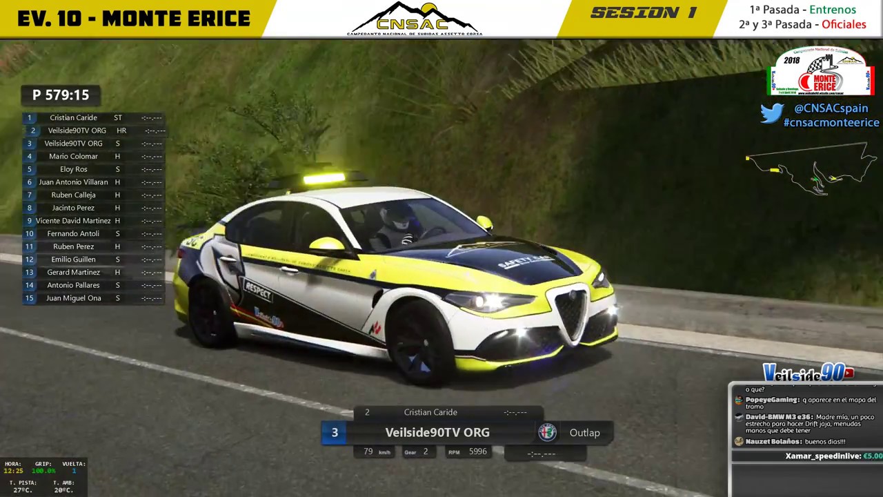 CNSAC'18 - Evento 10 - Monte Erice (Italia) - Sesion 1 simracingbay