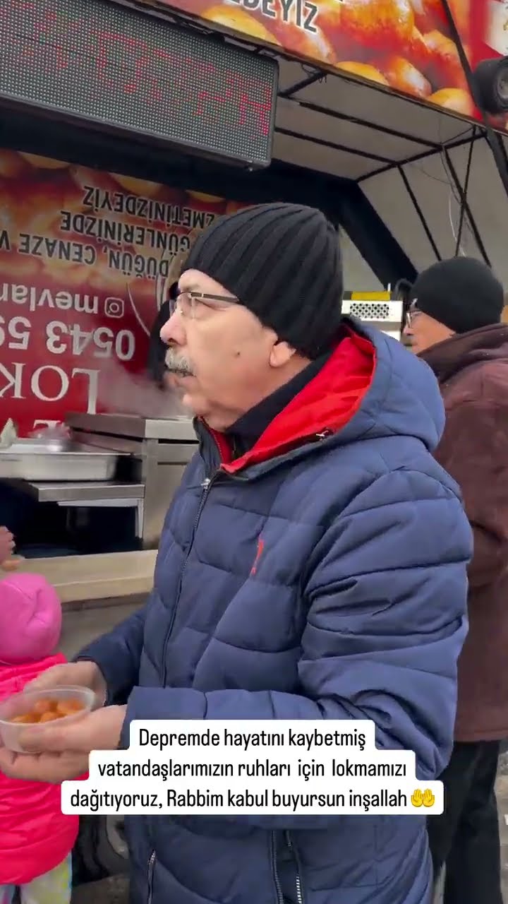Depremde hayatını kaybetmiş vatandaşlarımızın ruhları için lokmamızı dağıtıyoruz?