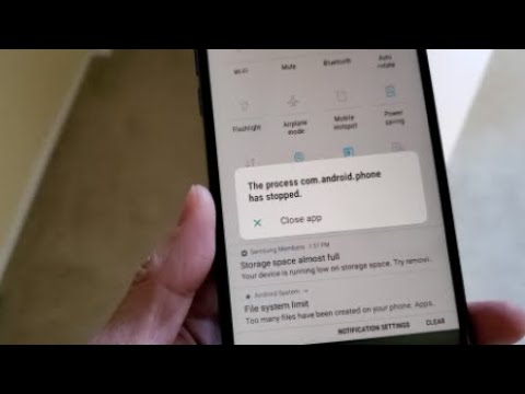 How To Fix "The process com android phone has stopped" Error Message On All Android Smartphone!