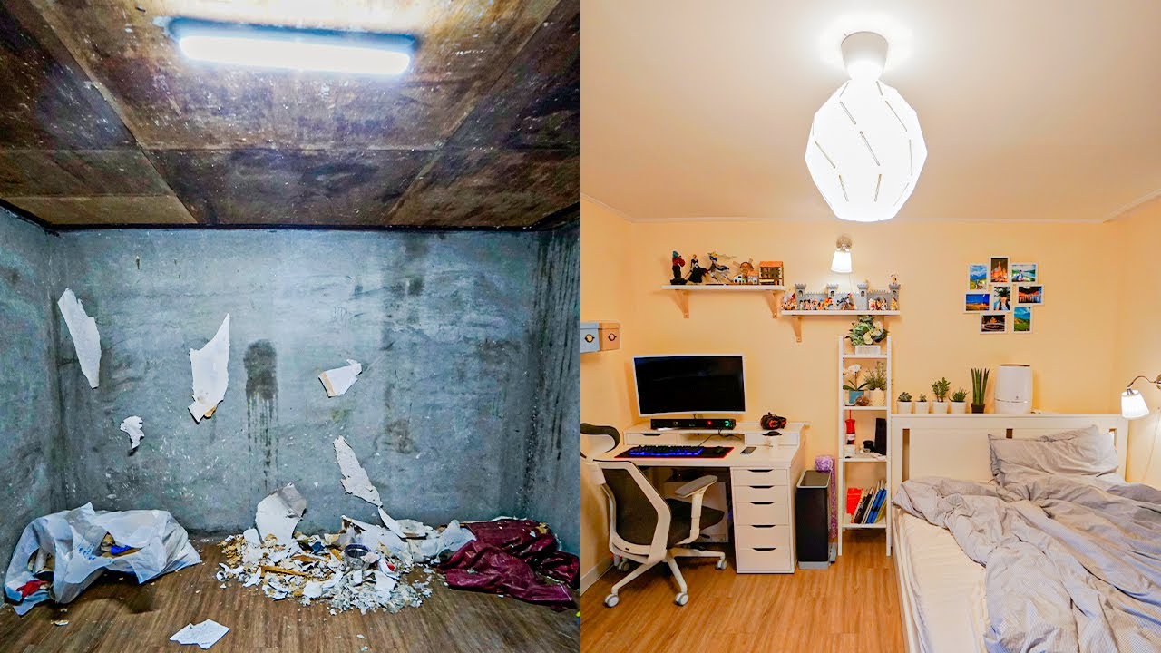 페인트로 이쁘게 꾸미기 #01  (벽지제거,원룸)