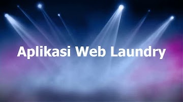 Aplikasi web Laundry Source code
