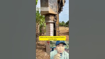 #excavator sức mạnh khủng máy xúc đất đóng cọc bê tông