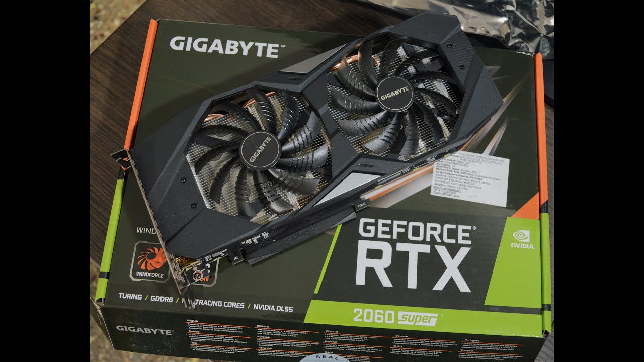 Gigabyte RTX 2060 super windforce OC 8GB | Unboxing & Temperature Test