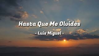 Luis Miguel -  Hasta Que Me Olvides + letra/lyrics